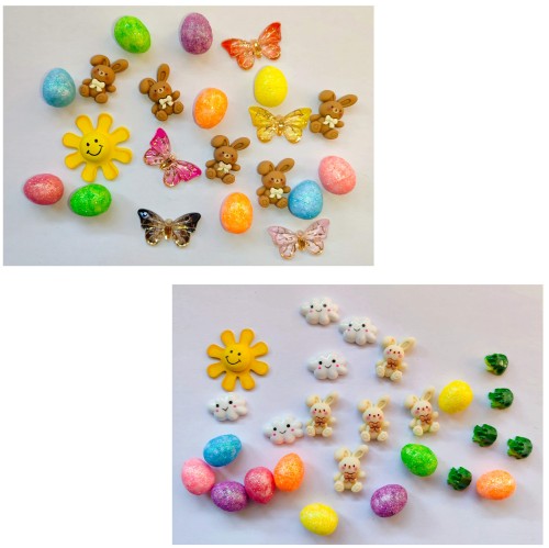 Figūrėlės sensorinėms dėžutėms. Velykų tema.