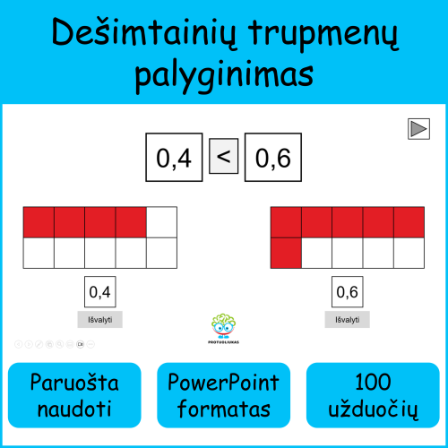 Dešimtainių trupmenų palyginimas (Nr. 247)