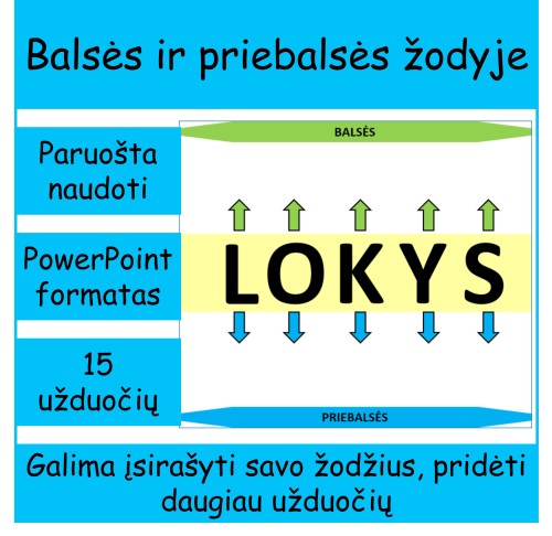 Balsės ir priebalsės (šablonas) (Nr. 24)