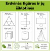 Erdvinės figūros ir jų išklotinės (Nr. P63)