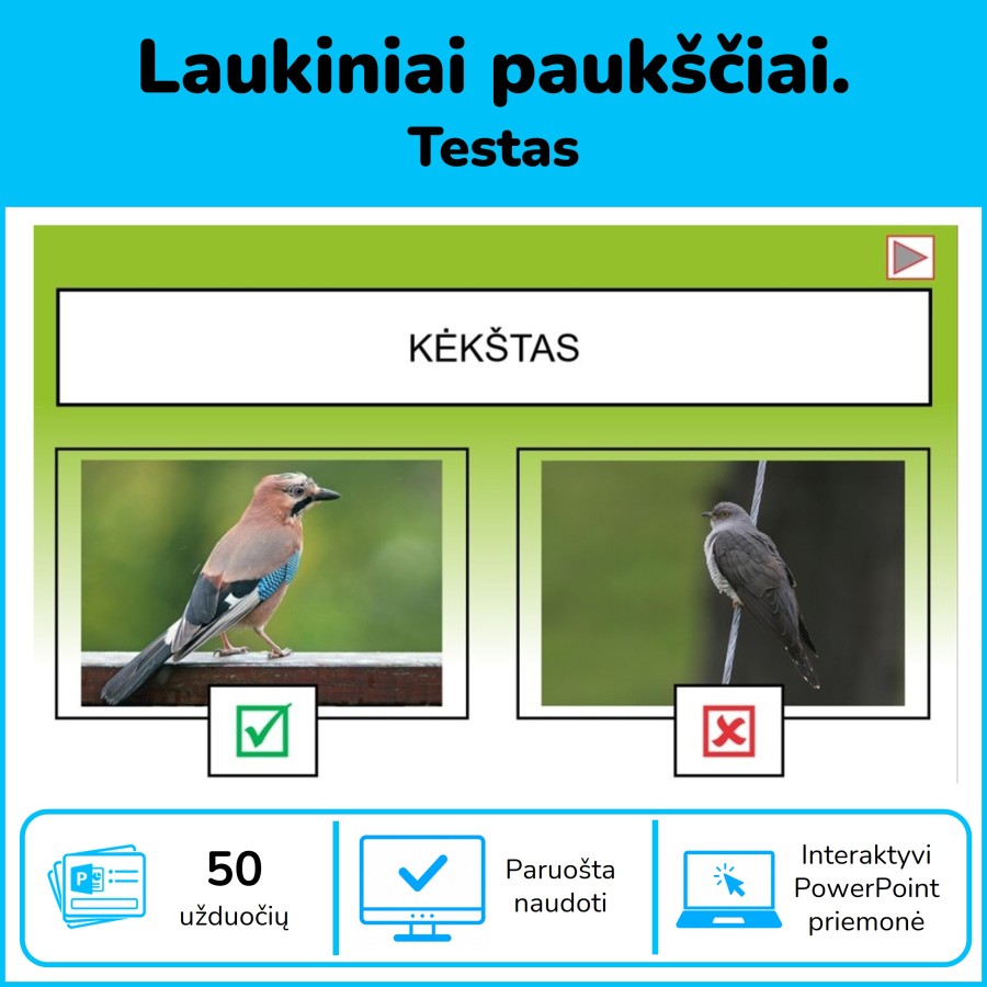 Laukiniai paukščiai (testas) (Nr. 198)