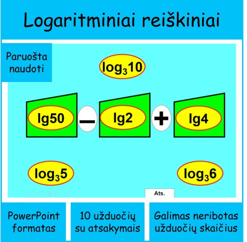Logaritminiai reiškiniai (Nr. 101)