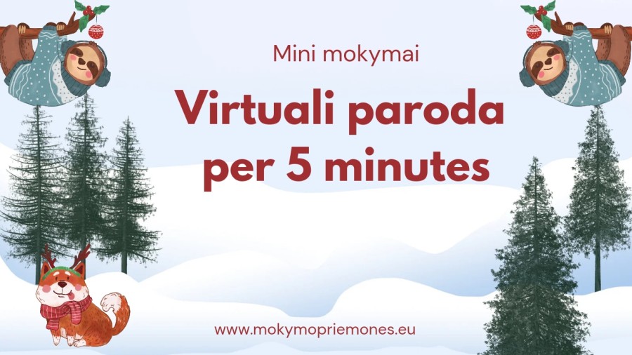 Mini mokymai "Virtuali paroda per 5 minutes"