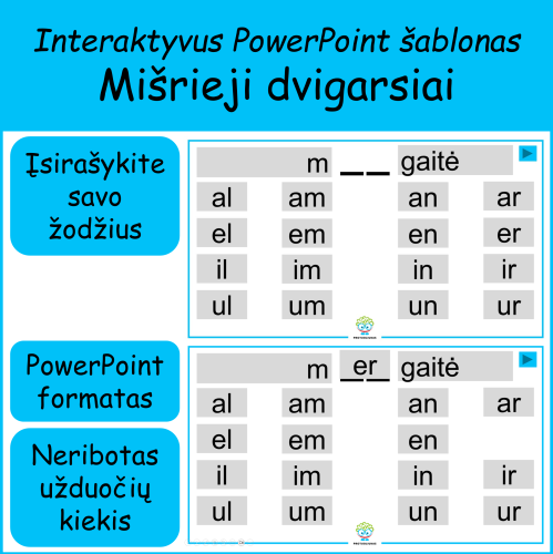 Mišrieji dvigarsiai (šablonas) (Nr. 201)