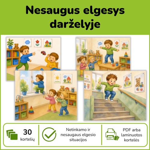 Nesaugus elgesys darželyje (Nr. P194)