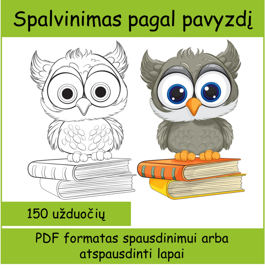 Nuspalvink pagal pavyzdį - 150 paveikslėlių (Nr. P94)