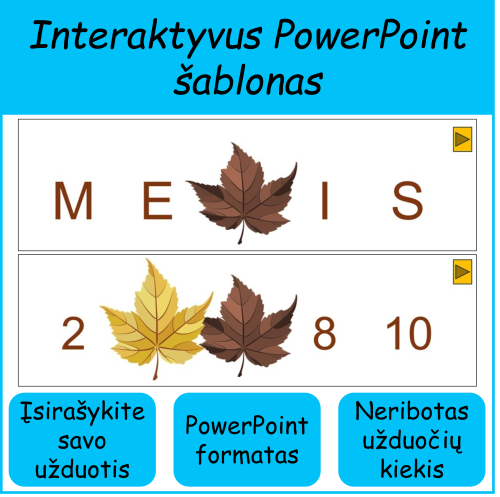 Pasislėpę po lapais (šablonas) (Nr. 205)