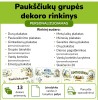Paukščiukų grupės dekoro rinkinys (Nr. P183)