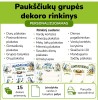 Paukščiukų grupės dekoro rinkinys (Nr. P183)