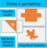 Plotas, perimetras ir plokštumos figūros (Nr. 15)