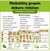 Riešutėlių grupės dekoro rinkinys (Nr. P225)