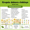 Saulučių / spinduliukų grupės dekoro rinkinys (Nr. P210)