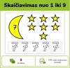 Skaičiai nuo 1 iki 9 (Nr. P16)