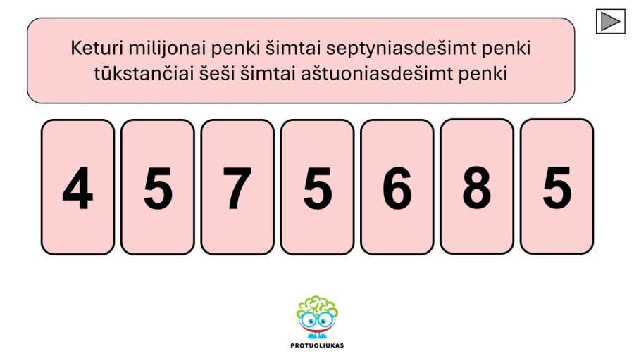 Skaičiai žodžiais ir skaitmenimis (Nr. 215)