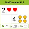 Skaičių pažinimas ir skaičiavimas nuo 1 iki 5 (Nr. P39)