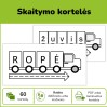 Skaitymo kortelės „Sunkvežimiai“ (Nr. P25)