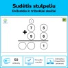 Sudėtis stulpeliu (šablonas) (Nr. 202)