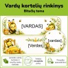 Vardų kortelės bitučių tema (Nr. P204)