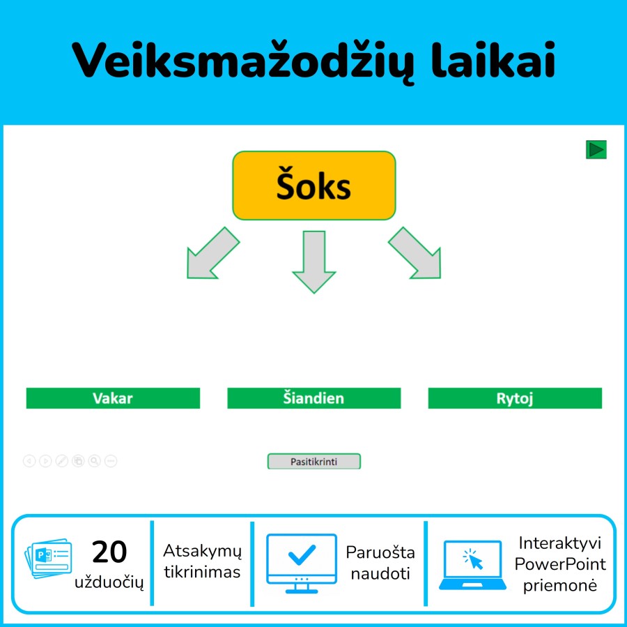 Veiksmažodžių laikai (Nr. 124)