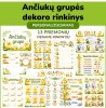 Ančiukų grupės dekoro rinkinys (Nr. P181)