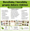 Boružių grupės dekoro rinkinys (Nr. P186)