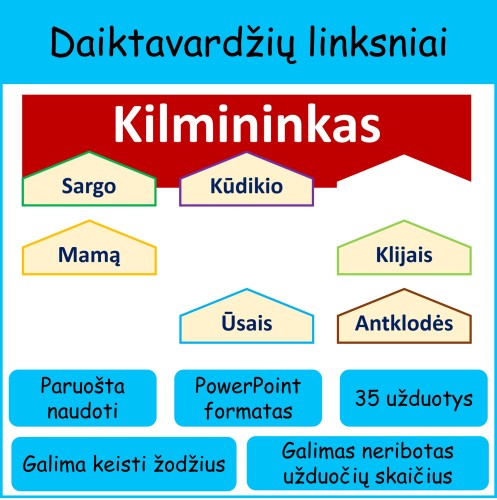 Daiktavardžių linksniai (Nr. 262)