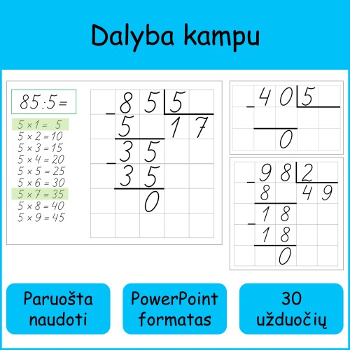 Dalyba kampu be liekanos (Nr. 259)