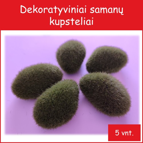 Dekoratyviniai samanų kupsteliai