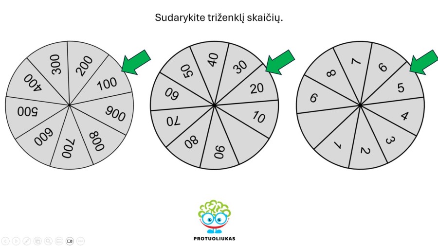 Interaktyvi priemonė „Sudaryk skaičių“ (Nr. 004)