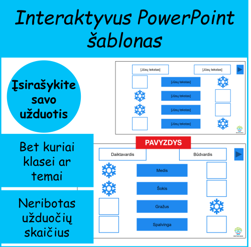 Interaktyvus rūšiavimo šablonas (Nr. 229)