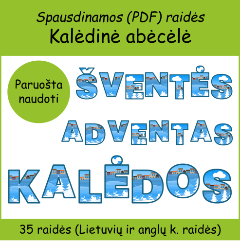 Kalėdinė abėcėlė (Nr. P110)