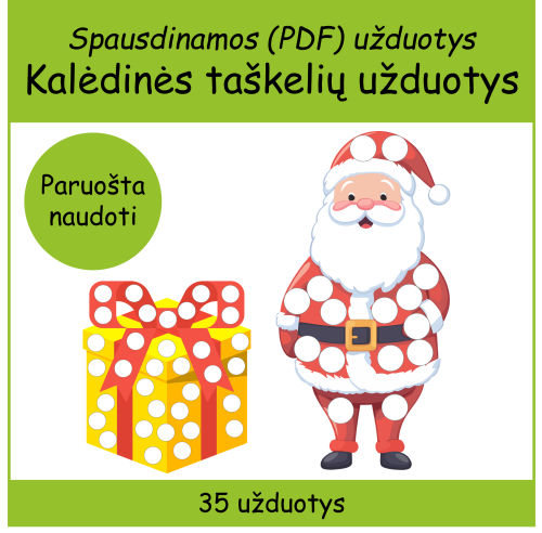 Kalėdinės taškelių užduotys (Nr. P117)