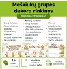Meškiukų grupės dekoro rinkinys (Nr. P198)