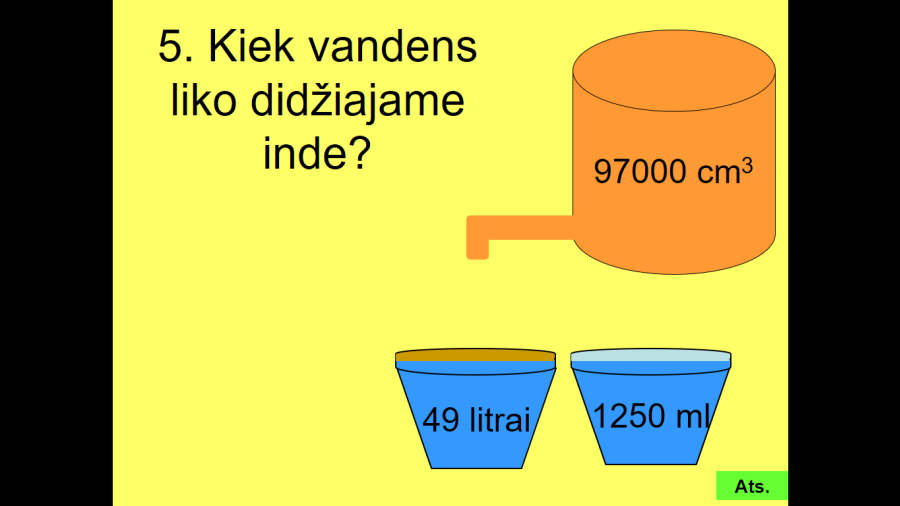 Tūris ir jo matavimo vienetai (Nr. 118)