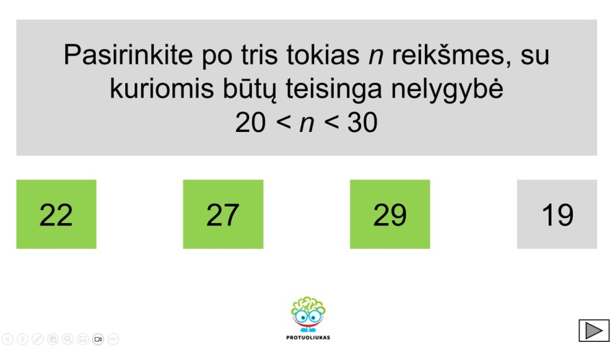 Nelygybės (Nr. 217)