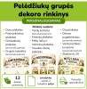 Pelėdžiukų grupės dekoro rinkinys (Nr. P193)
