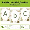 Raidės, skaičiai, ženklai | Nykštukų tema (Nr. P172) Raidės, skaičiai, ženklai | Nykštukų tema (Nr. P172)