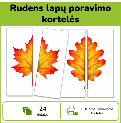 Rudens lapų poravimo kortelės (Nr. P236)