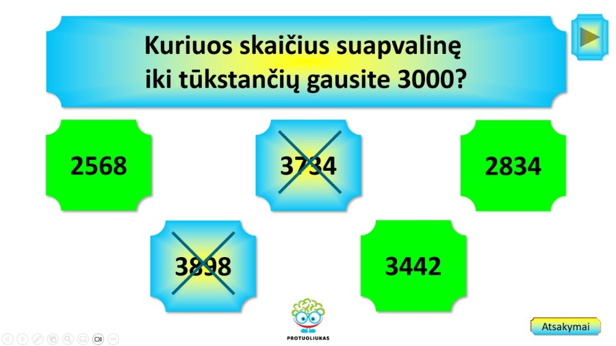 Skaičių apvalinimas (Nr. 208)