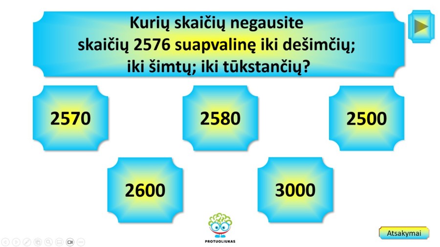 Skaičių apvalinimas (Nr. 208)