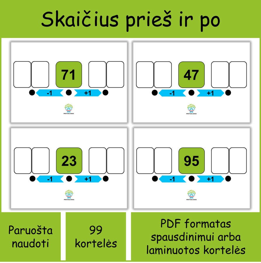 Skaičius prieš ir po (Nr. P168) Skaičius prieš ir po (Nr. P168)
