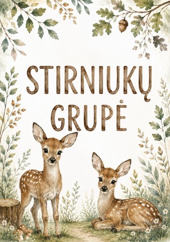 Stirniukų grupės dekoro rinkinys