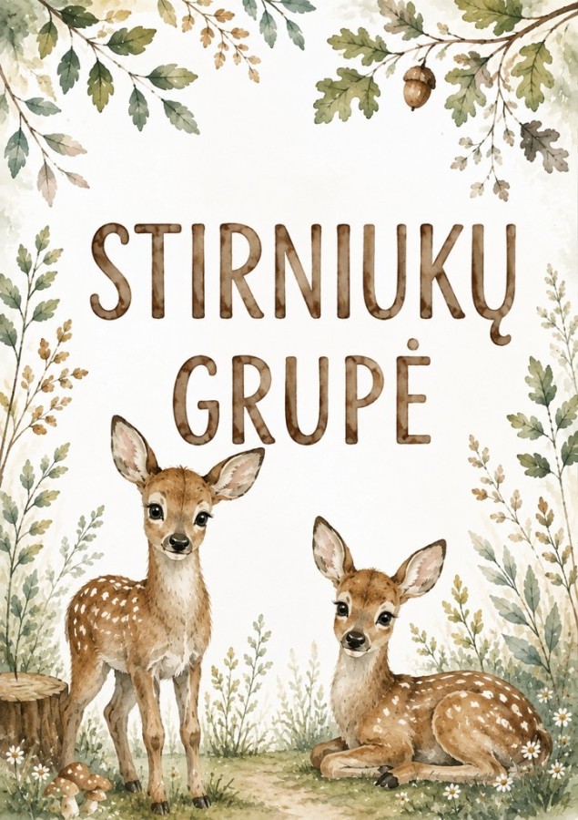 Stirniukų grupės dekoro rinkinys