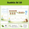 Sudėtis iki 10 | Skaičiavimo kortelės (Nr. P231) Sudėtis iki 10 | Skaičiavimo kortelės (Nr. P231)