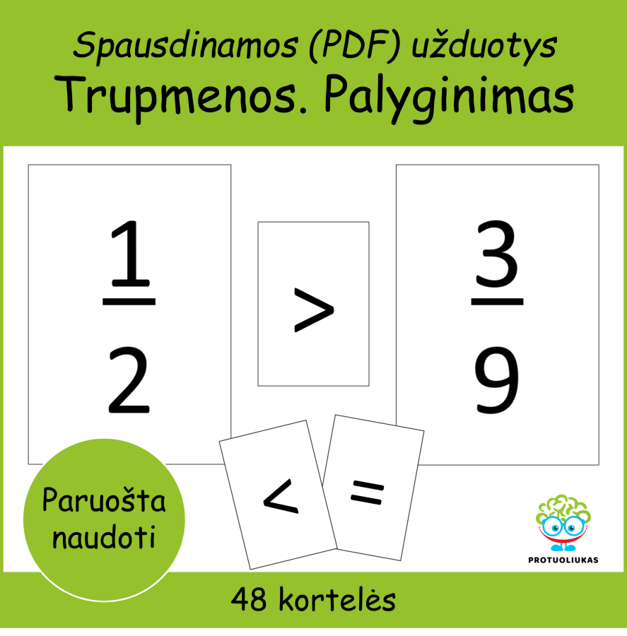 Trupmenos. Palyginimas (Nr. P123)