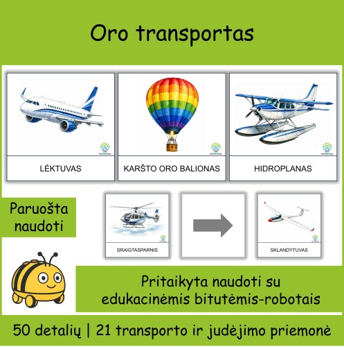 Oro transportas | Tinka Bee-bot robotukams (Nr. P165)