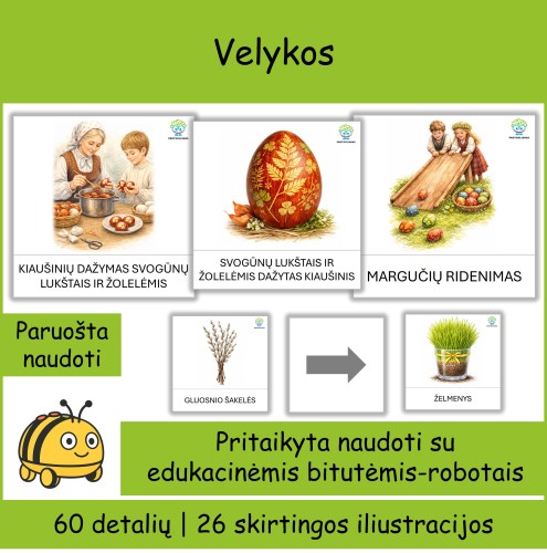 Velykos | Tinka Bee-bot robotukams (Nr. P156)